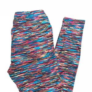 Lularoe leggings OS Multi Colored Stripe